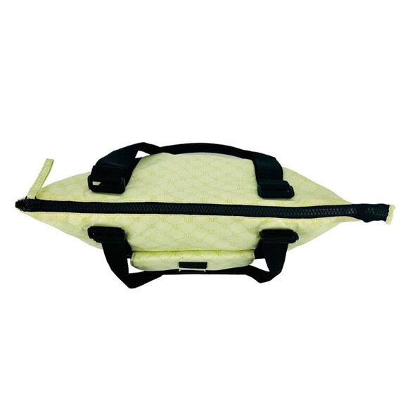 Vintage Ralph Lauren Monogram Nylon Tote Hand Bag Purse Green Y2K - Picture 4 of 13